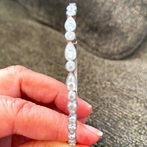 14k White Gold Diamond Bracelet